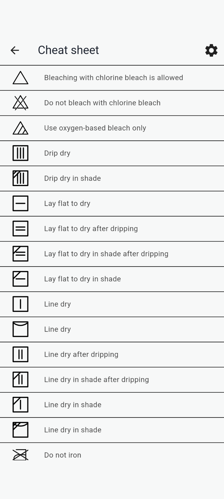 Laundry App Screen 2