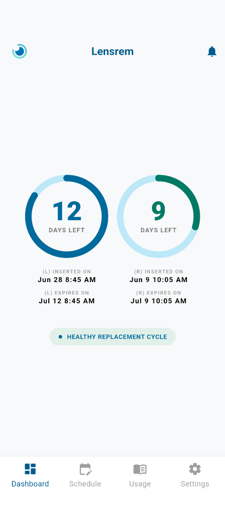 Lensrem App Screen 1